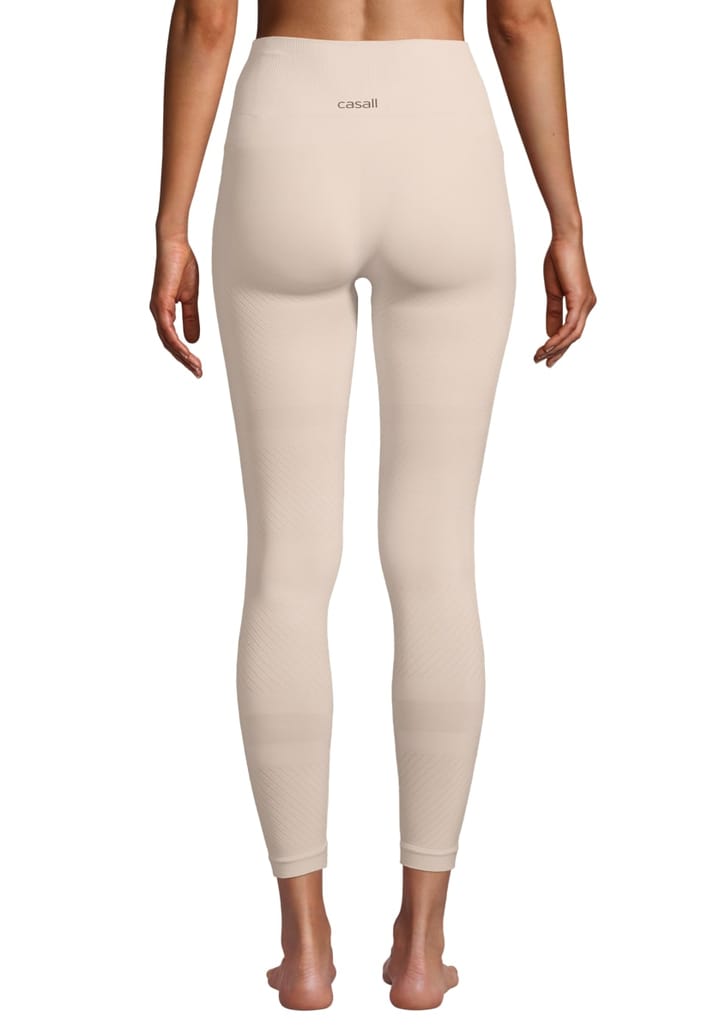 Casall Women's Essential Block Seamless High Waist Tights Light Sand Casall Casall Women's Essential Block Seamless High Waist Tights Light Sand Casall