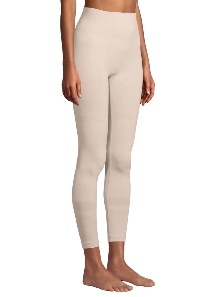 Casall Women's Essential Block Seamless High Waist Tights Light Sand Casall Casall Women's Essential Block Seamless High Waist Tights Light Sand Casall