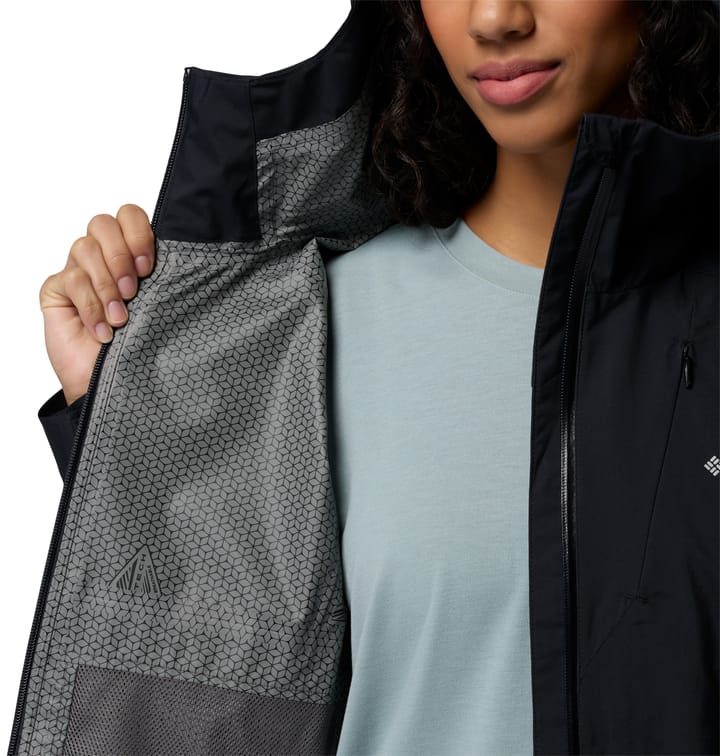 Columbia Women's Trailborne 2.5L Packable Waterproof Jacket Black Columbia