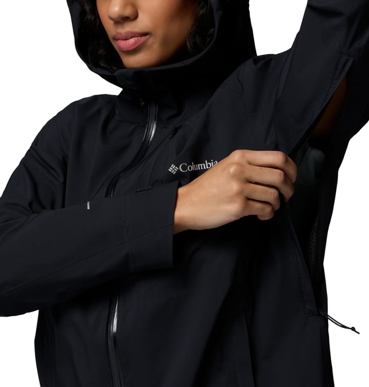 Columbia Women's Trailborne 2.5L Packable Waterproof Jacket Black Columbia