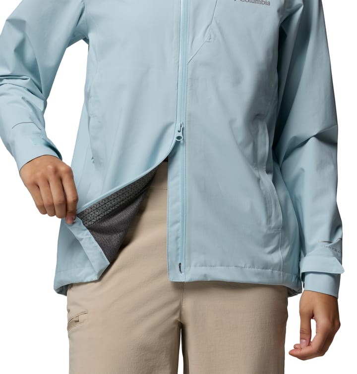 Columbia Women's Trailborne 2.5L Packable Waterproof Jacket Marine Light Columbia