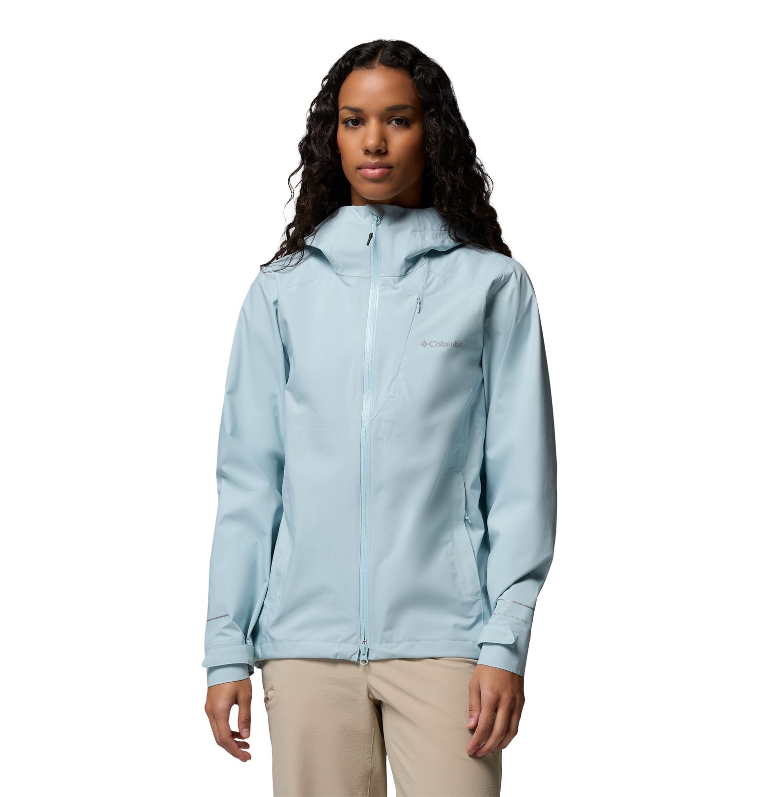 Columbia Women's Trailborne 2.5L Packable Waterproof Jacket Marine Light