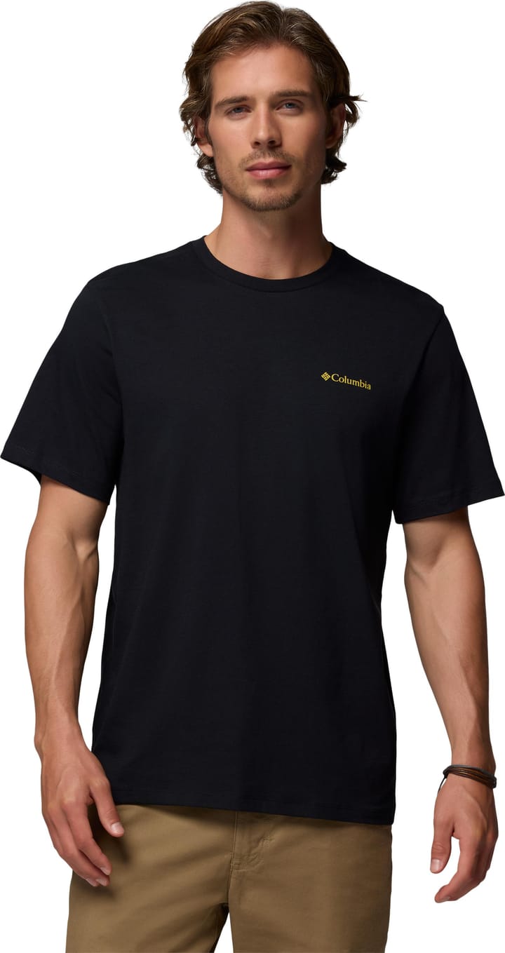 Columbia Men's CSC Logo Organic Cotton T-Shirt Black, Linework C Badge Columbia