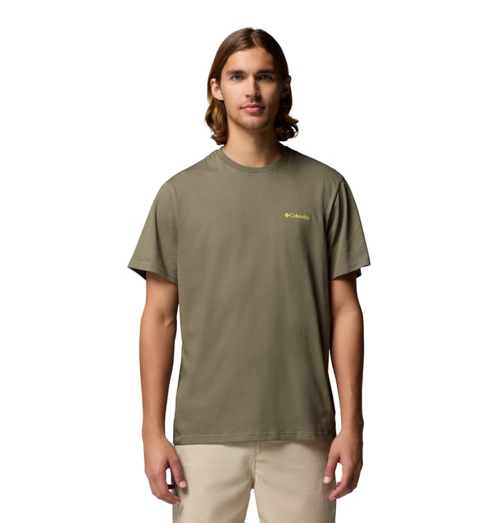 Columbia Men's CSC Outdoor Organic Cotton T-Shirt Stone Green, Shining Sandscape Columbia