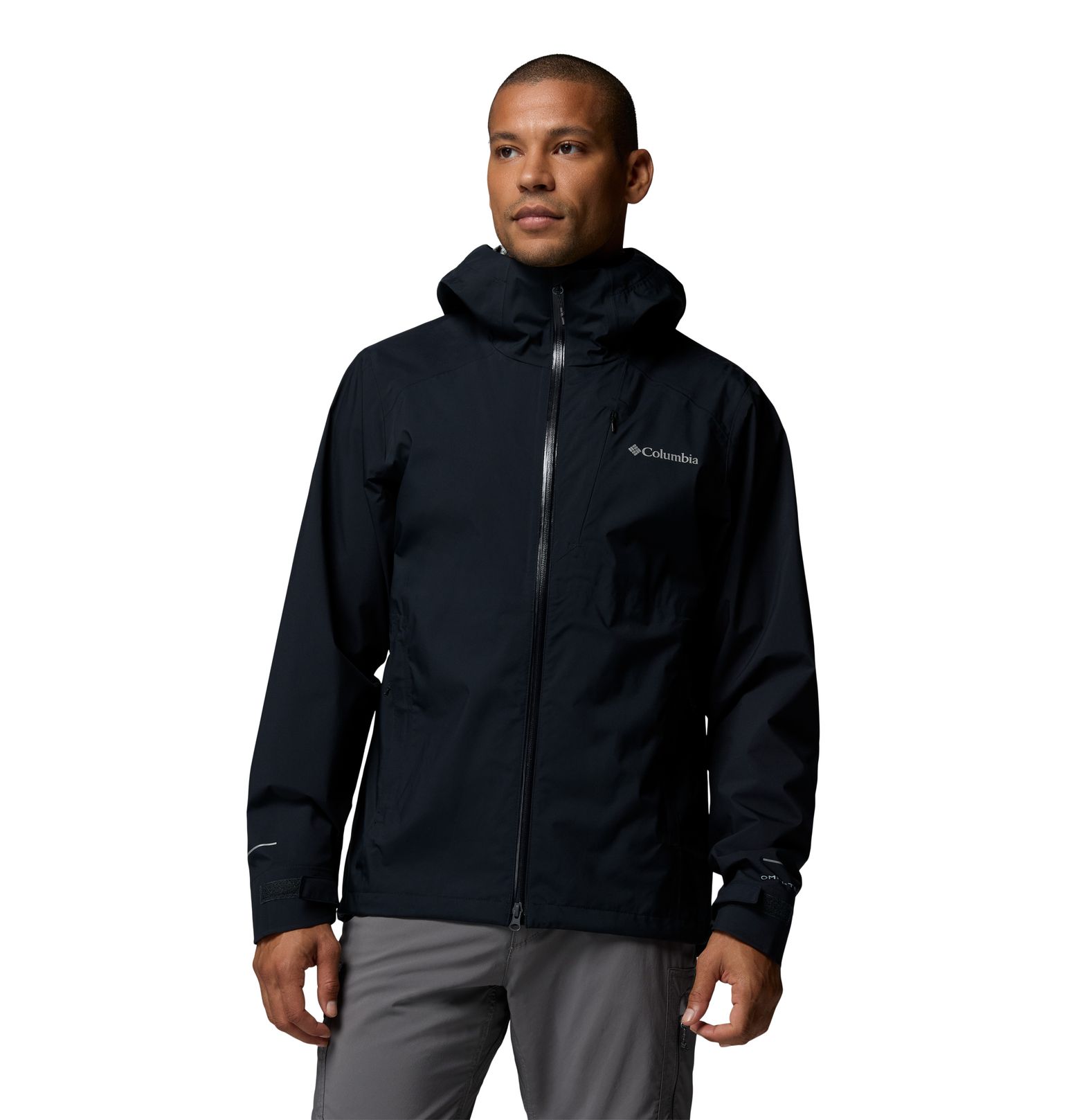 Columbia Men's Trailborne 2.5L Packable Waterproof Jacket Black