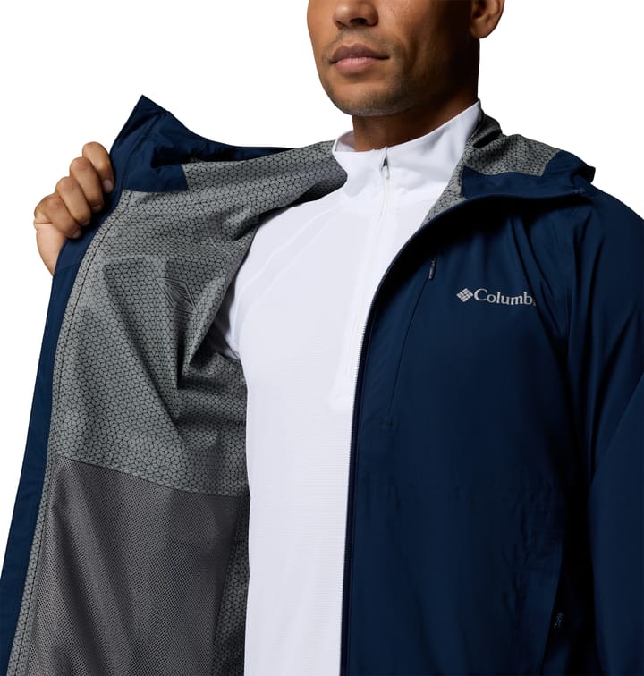 Columbia Men's Trailborne 2.5L Packable Waterproof Jacket Collegiate Navy Columbia