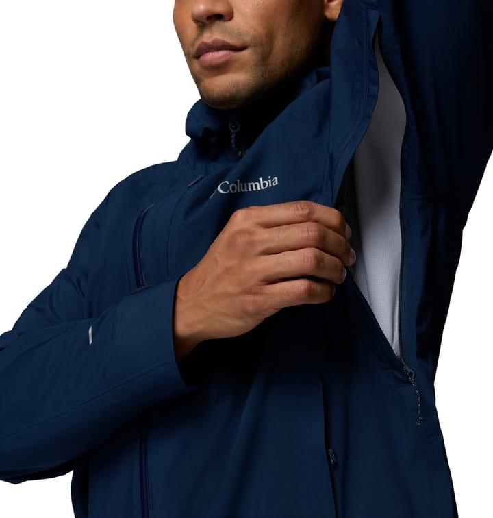 Columbia Men's Trailborne 2.5L Packable Waterproof Jacket Collegiate Navy Columbia