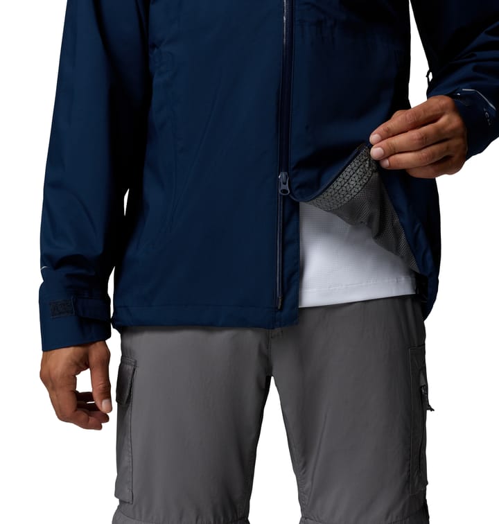 Columbia Men's Trailborne 2.5L Packable Waterproof Jacket Collegiate Navy Columbia