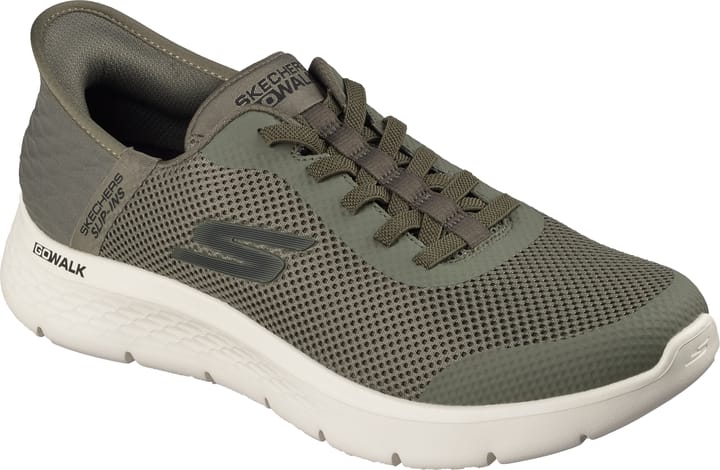 Skechers Men's Go Walk Flex - Hands Up Olive Skechers
