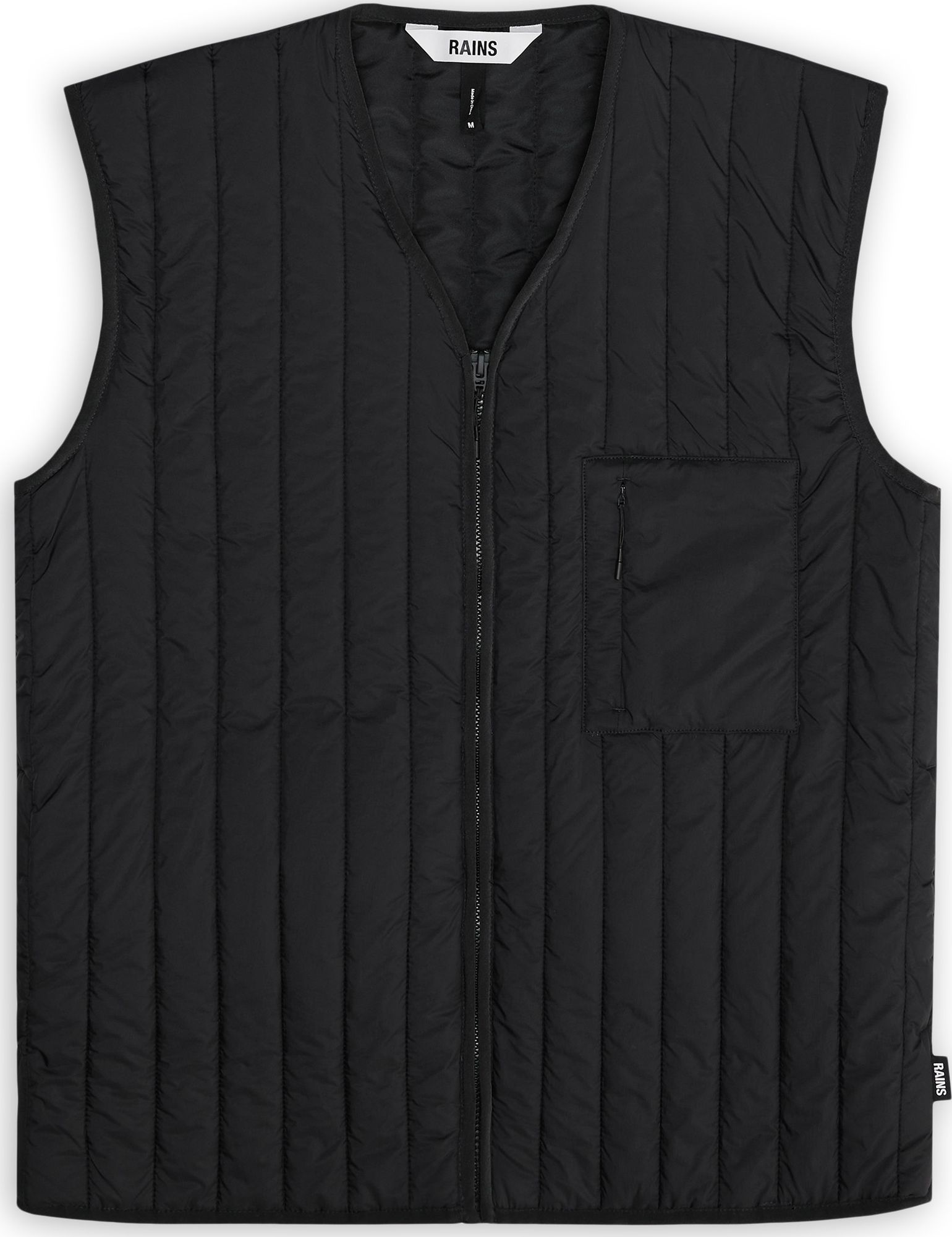 Rains Unisex Banja Liner Vest T1 Black