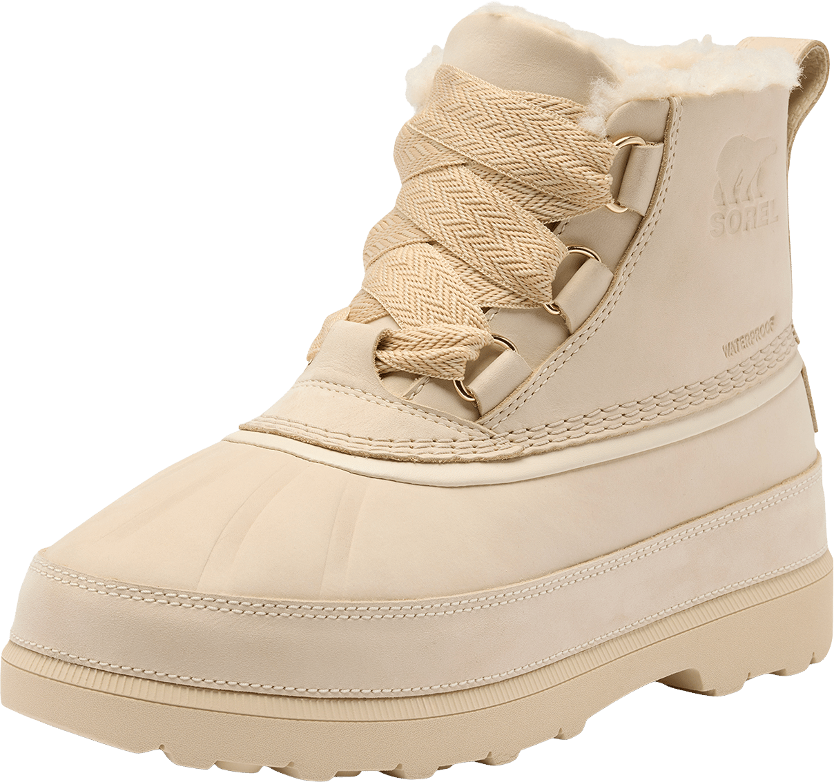 Sorel Ambler Fireside Chukka Wp Bleached Ceramic, Warm Gold