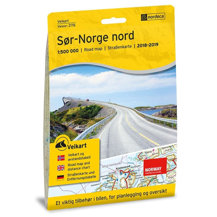 Nordeca Veikart Sør-Norge Nord 1:500 000 Veikart 1:500 000 Ugland IT