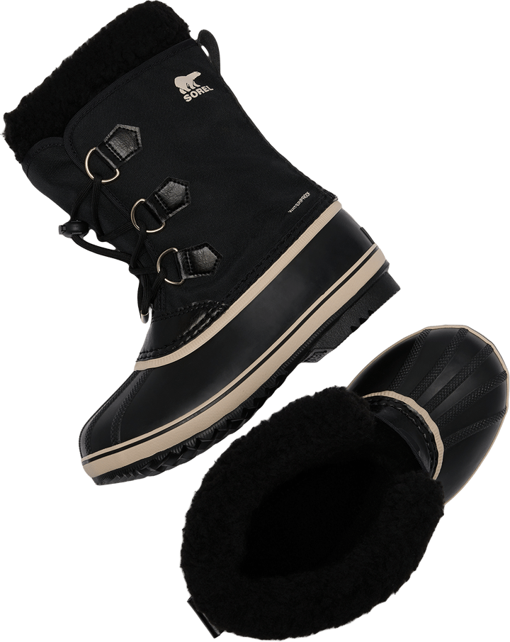 Sorel Big Kids Yoot Pac Nylon Wp Black, Black Sorel