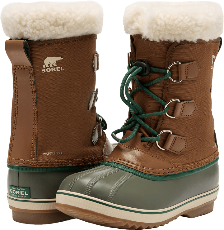 Sorel Kid´s Little Kids Yoot Pac Nylon Wp Velvet Tan, Stone Green Sorel