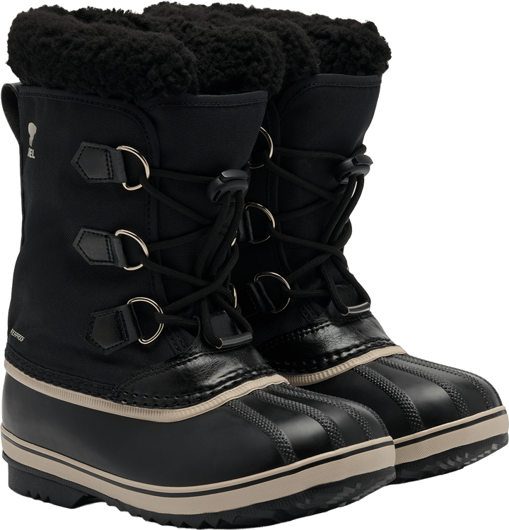 Sorel Big Kids Yoot Pac Nylon Wp Black, Black Sorel