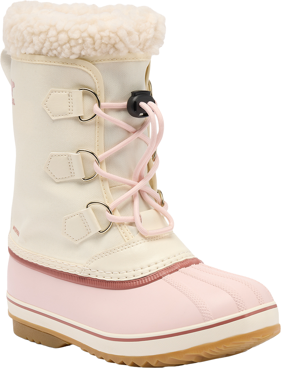 Snow, pink salt