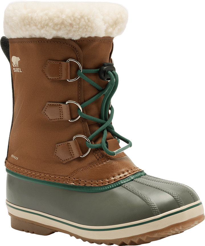 Sorel Kid´s Little Kids Yoot Pac Nylon Wp Velvet Tan, Stone Green Sorel