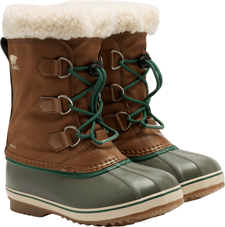 Sorel Kid´s Little Kids Yoot Pac Nylon Wp Velvet Tan, Stone Green Sorel