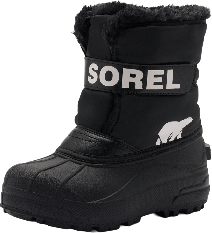 Sorel Kid´s Little Kids Snow Commander Black, Sea Salt Sorel