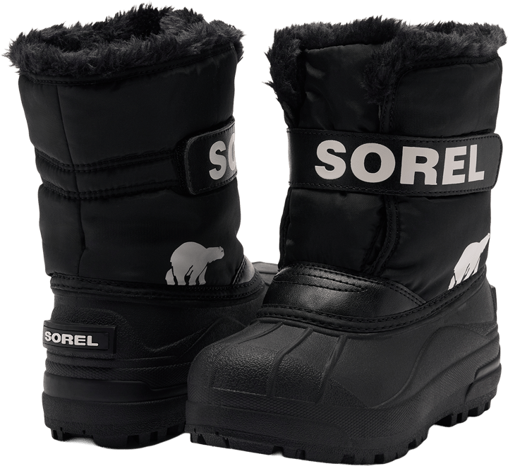 Sorel Kid´s Little Kids Snow Commander Black, Sea Salt Sorel