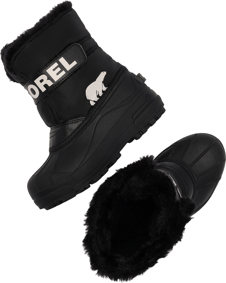 Sorel Kid´s Little Kids Snow Commander Black, Sea Salt Sorel