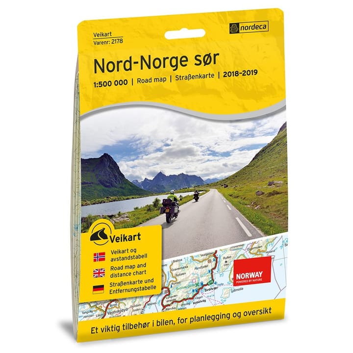 Nordeca Veikart Nord-Norge Sør 1:500 000 Veikart 1:500 000 Ugland IT