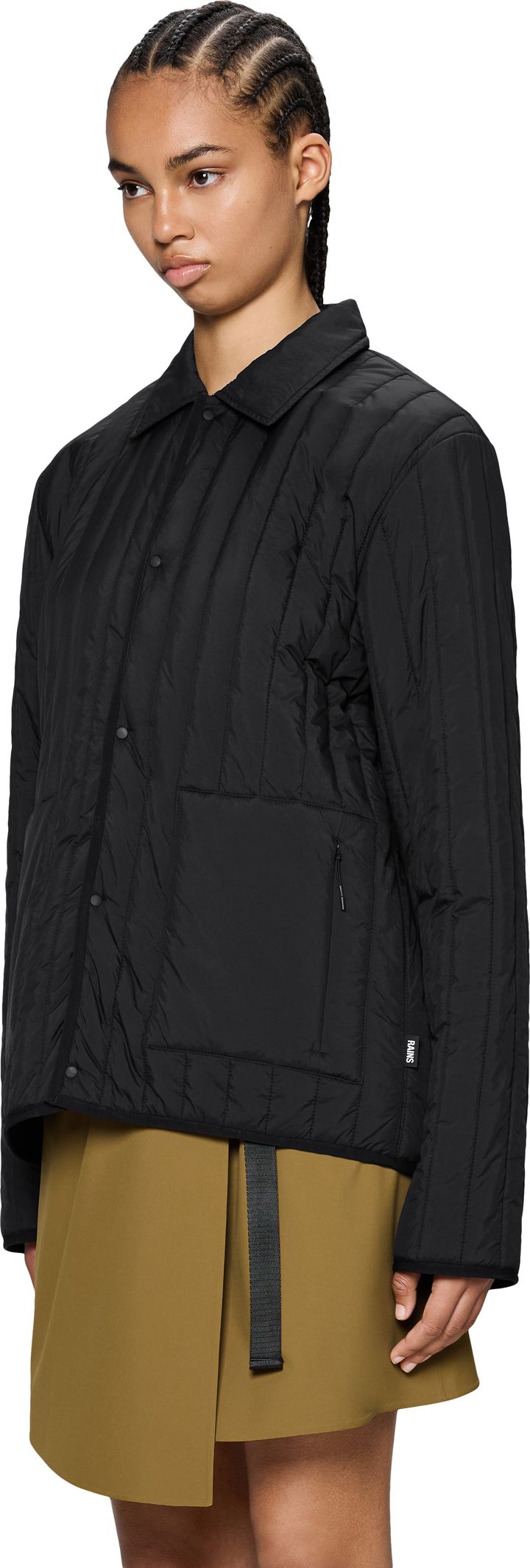 Rains Banja Liner Overshirt T1 Black Rains