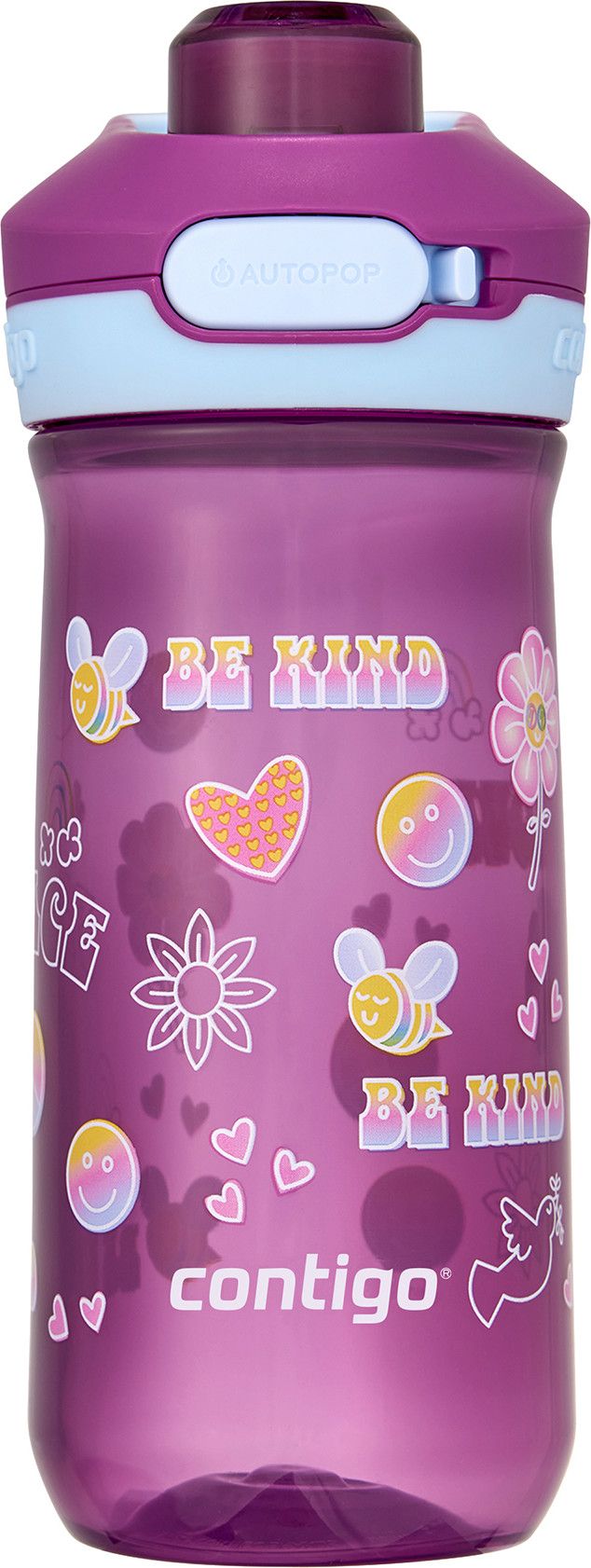 Contigo Kids' Jessie Autopop Water Bottle 420 ml Grape Retro Contigo Contigo Kids' Jessie Autopop Water Bottle 420 ml Grape Retro Contigo