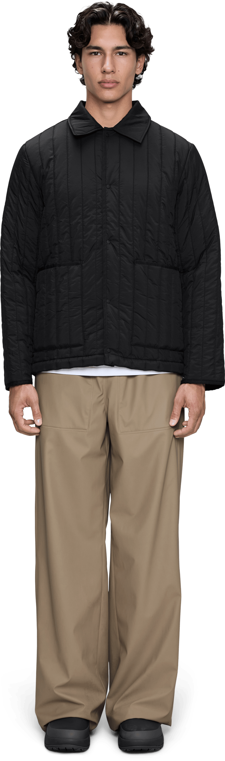Rains Banja Liner Overshirt Black Rains