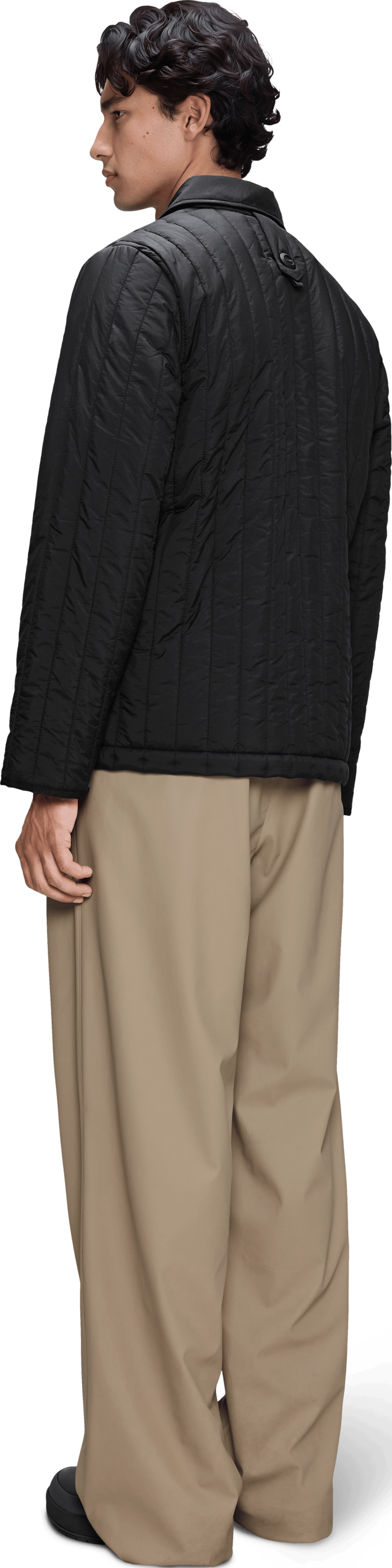 Rains Banja Liner Overshirt Black Rains