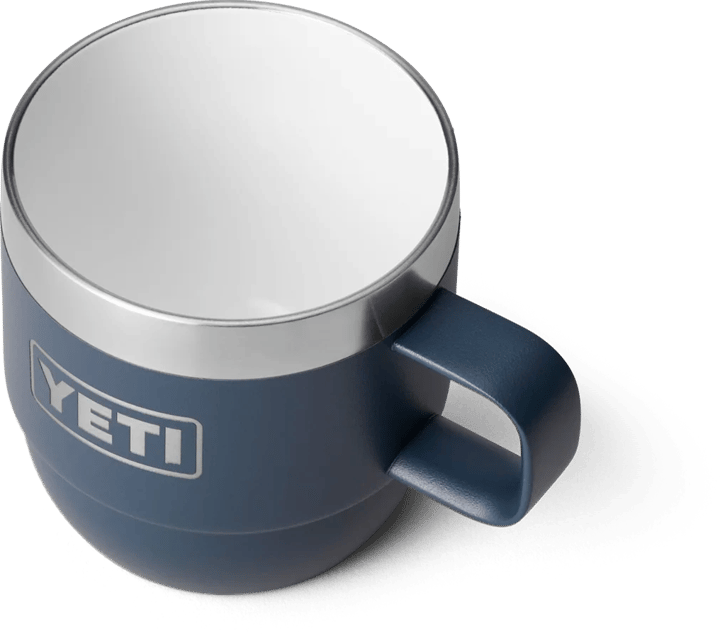 Yeti Rambler 6oz (177ml) Stackable Mugs with DuraSip Ceramic Lining Navy Yeti