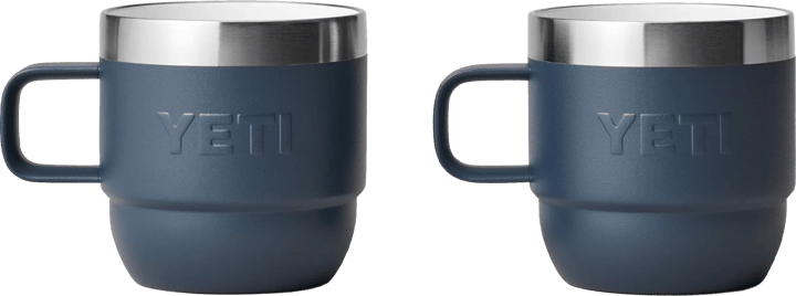 Yeti Rambler 6oz (177ml) Stackable Mugs with DuraSip Ceramic Lining Navy Yeti