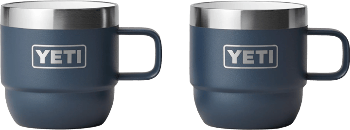 Yeti Rambler 6oz (177ml) Stackable Mugs with DuraSip Ceramic Lining Navy Yeti