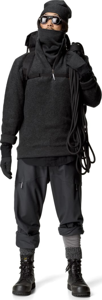 Houdini Men's Alto Half Zip True Black Houdini