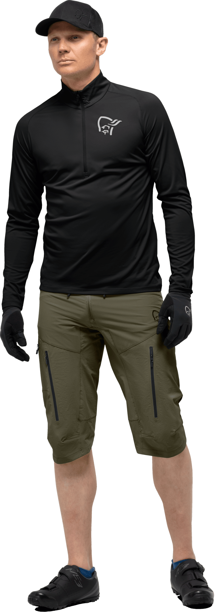 Norrøna Men's Fjørå Flex1 Shorts Olive Night Norrøna