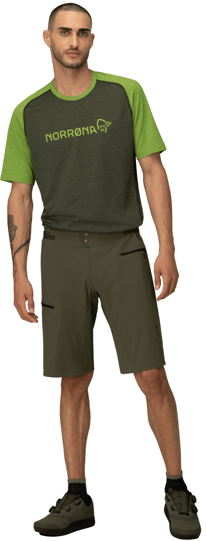 Norrøna Men's Fjørå Flex1 Light Shorts Olive Night Norrøna