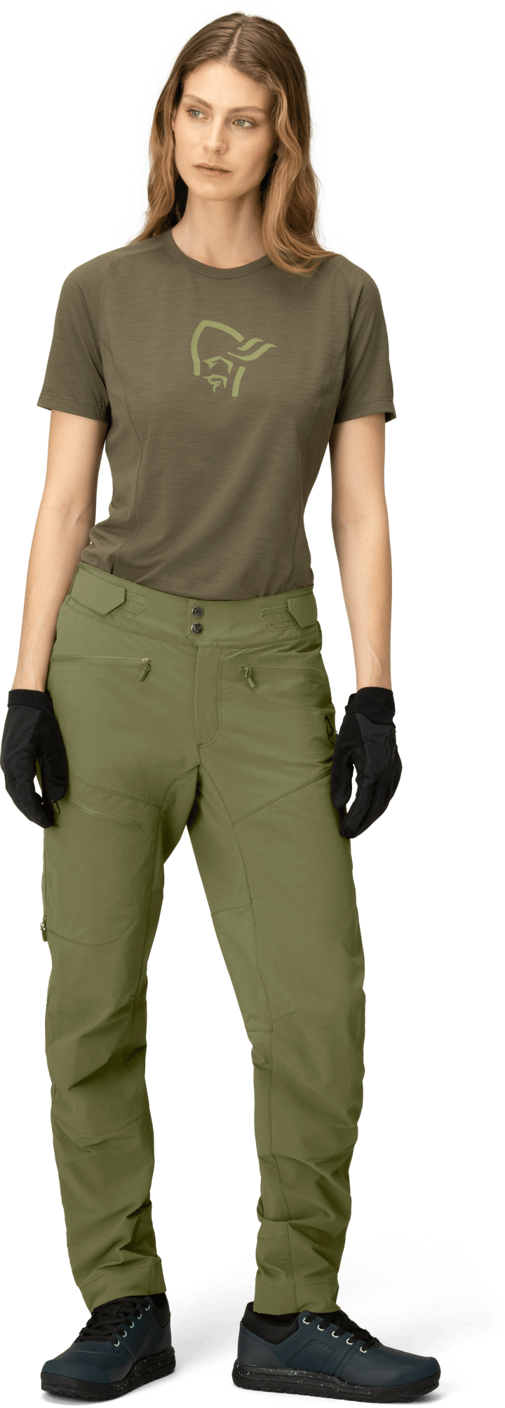 Norrøna Women's Fjørå Flex1 Pants Loden Green Norrøna