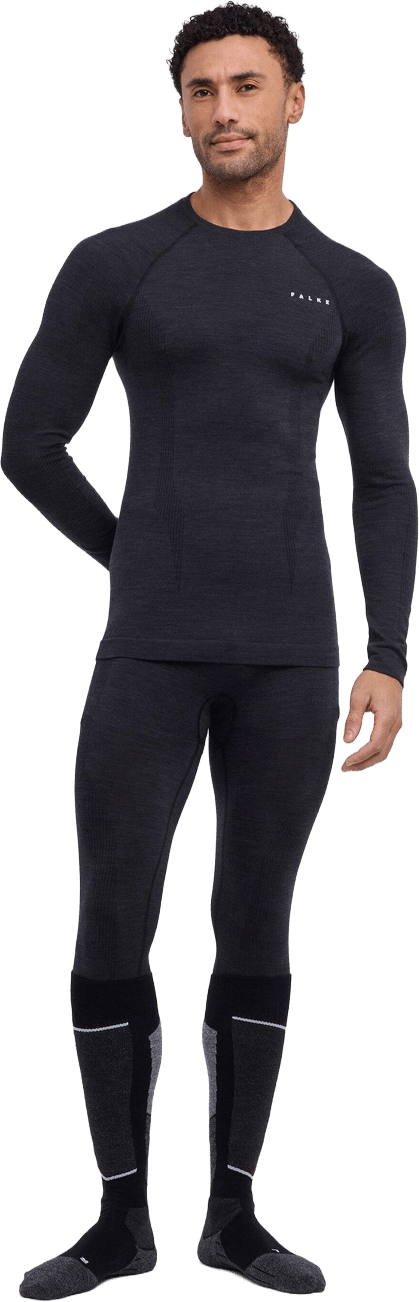 Falke Men's Longsleeve Wool-Tech Black Falke