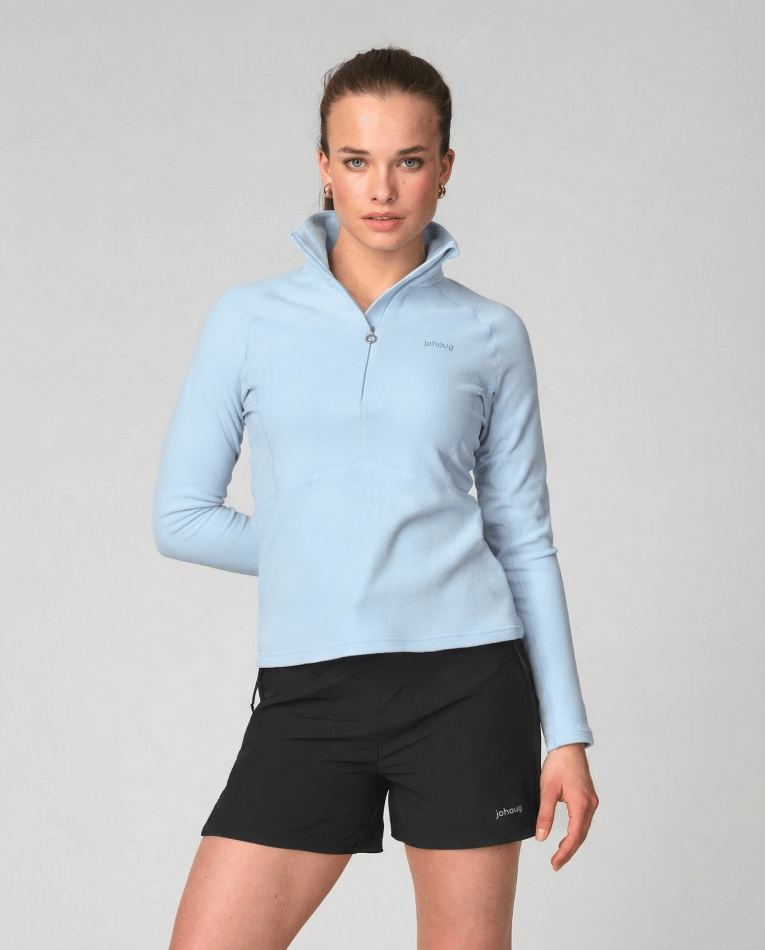 Johaug Women's Fusion Fleece Half Zip Light Blue