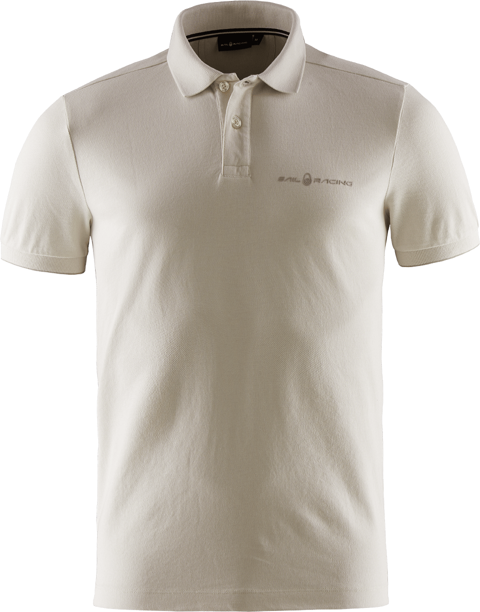 Sail Racing Men's Bowman Logo Polo Ecru