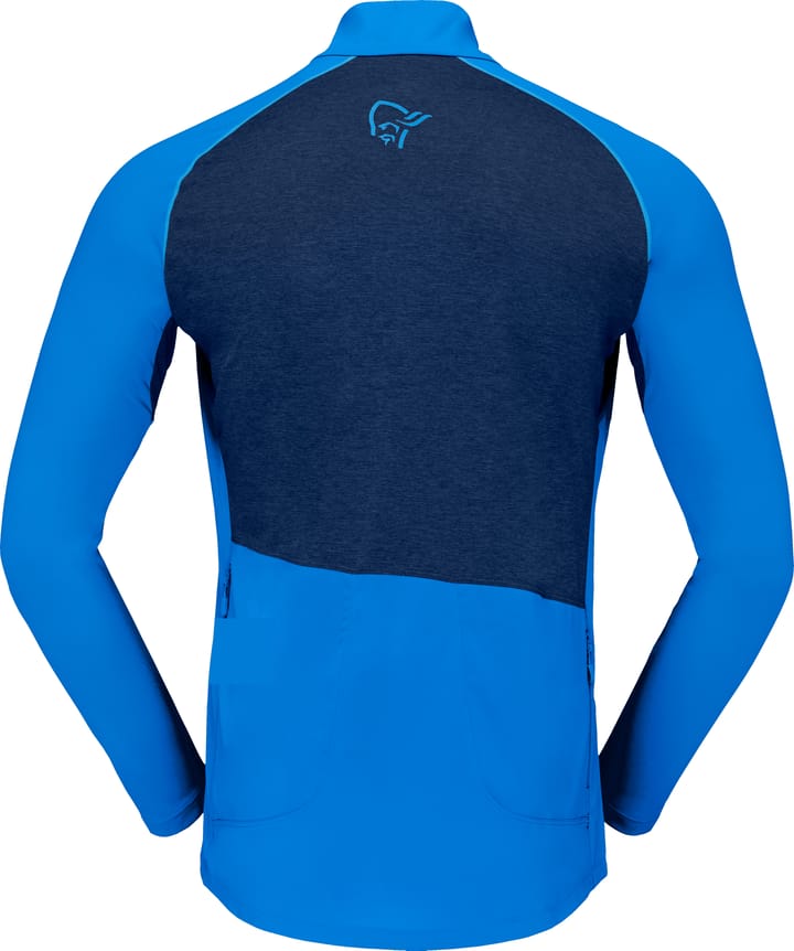 Norrøna Men's Fjørå Equaliser Long Sleeve Zip Top Skydiver Norrøna