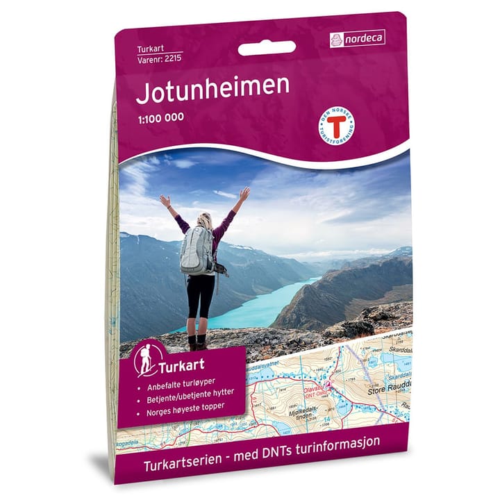 Nordeca Jotunheimen 1:100 000 Turkart 1:100 000 Ugland IT