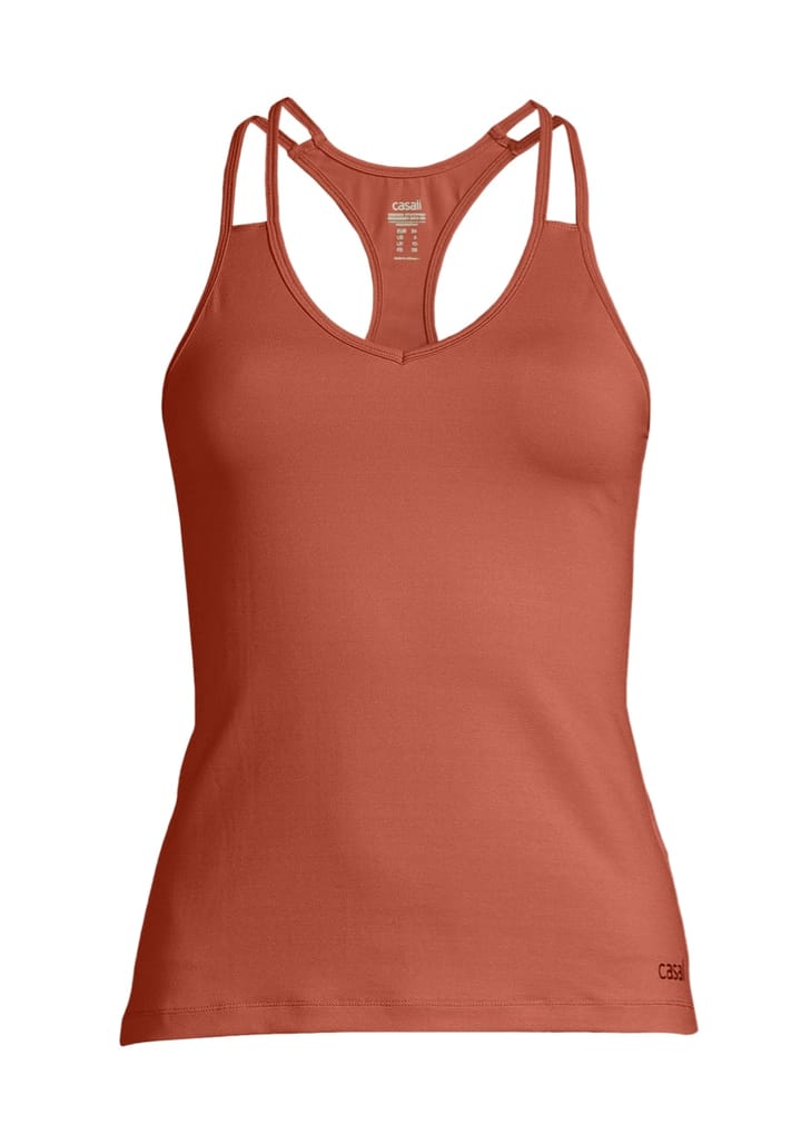 Casall V-Neck Racerback Burnt Sienna Red Casall
