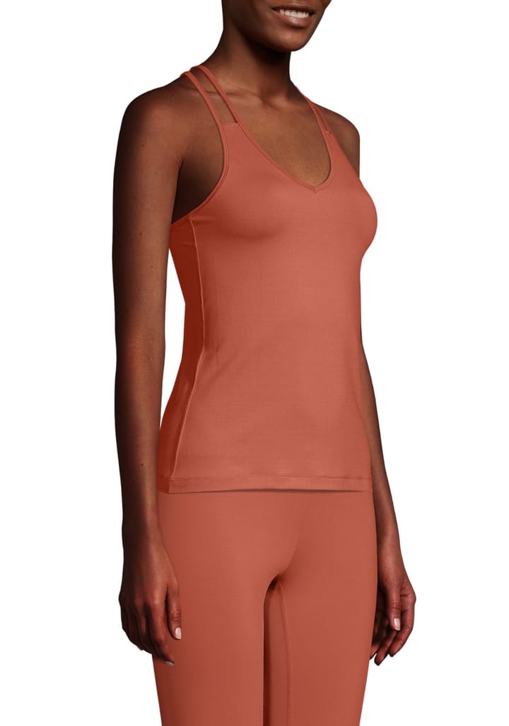 Casall Women's V-Neck Racerback Burnt Sienna Red Casall Casall Women's V-Neck Racerback Burnt Sienna Red Casall