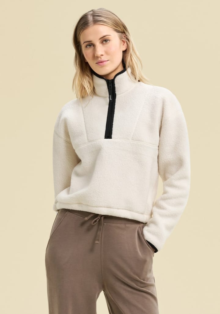 Casall Pile Half Zip Off White Casall Casall Pile Half Zip Off White Casall