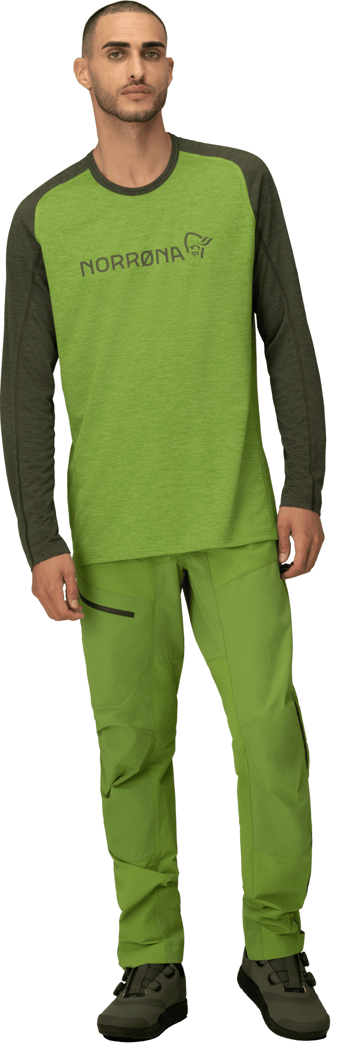 Men's Fjørå Equaliser Lightweight Long Sleeve Norrona Green Norrøna