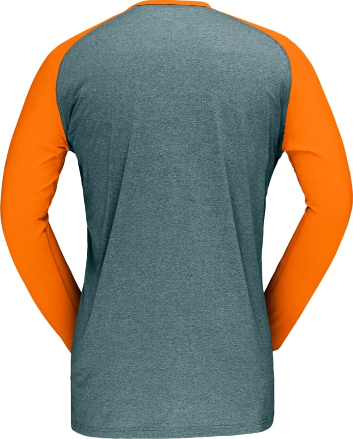 Norrøna Men's Fjørå Equaliser Lightweight Long Sleeve North Atlantic/Orange Popsicle Norrøna Norrøna Men's Fjørå Equaliser Lightweight Long Sleeve North Atlantic/Orange Popsicle Norrøna