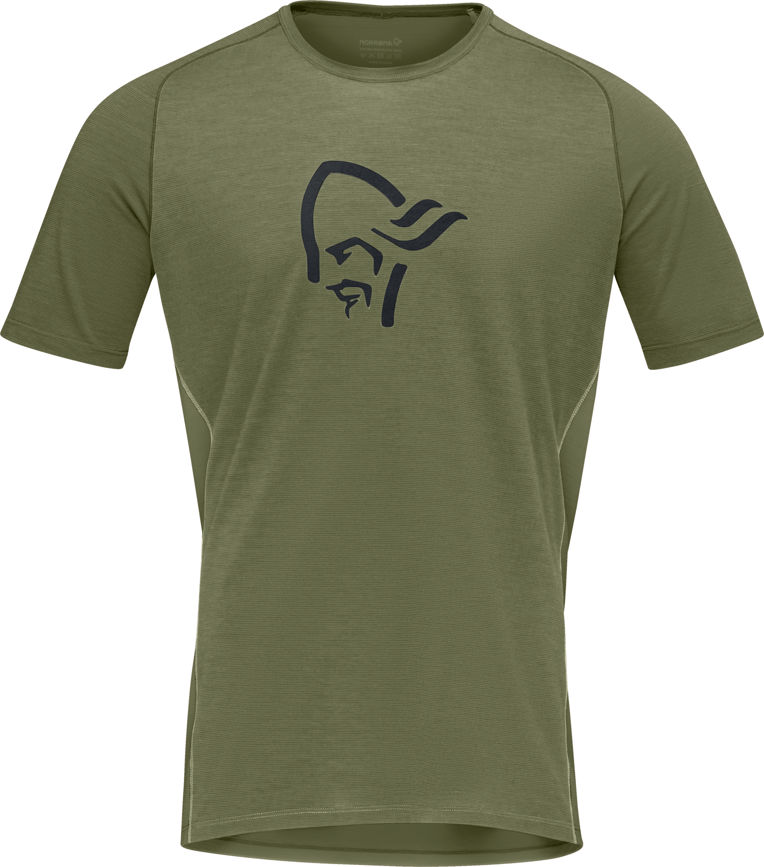 Men's Fjørå Wool T-Shirt Olive Night