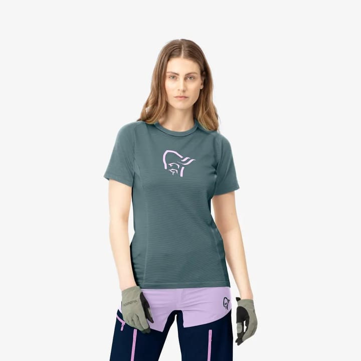 Norrøna Women's Fjørå Wool T-Shirt North Atlantic Norrøna Norrøna Women's Fjørå Wool T-Shirt North Atlantic Norrøna