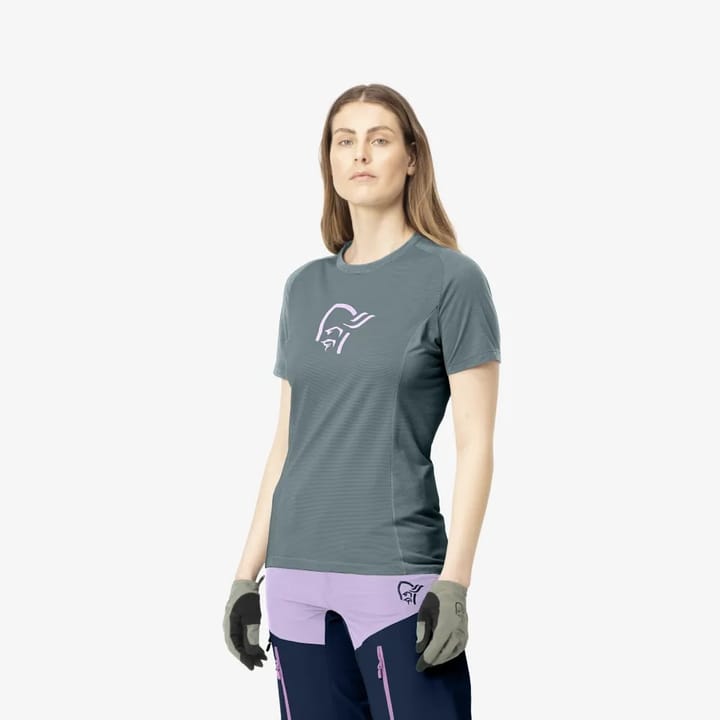 Norrøna Women's Fjørå Wool T-Shirt North Atlantic Norrøna Norrøna Women's Fjørå Wool T-Shirt North Atlantic Norrøna